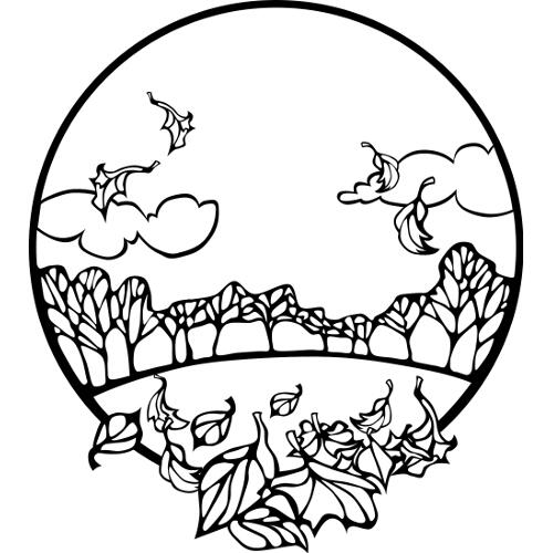 Kolorowanka spadające liście